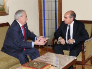 El presidente del Consejo de Cuentas y el presidente de la Diputación de Salamanca
